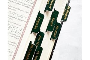 OPPEP Onglets pour Le Qur'an, 120 onglets pour faciliter la Lecture du Coran; 110 onglets pour sourates et 10 onglets Vierges pour marquer Les Pages importantes. Apprenez Mieux et Vite (Arabe)
