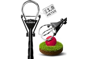 ‎FLEXD-X FLEXD-X Hochwertige Golfball Angel - Bis 1,83 Meter Golf Ball Retriever - Stufenfrei verstellbare Ballangel Golf - Stabile Golf Angel Teleskop Golfballangel für Wasser, Büsche, Wiesen