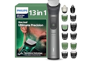 Philips India's No.1 Men's Trimmer* | One tool, ultimate precision | BeardSense Technology- Scans your beard 125x/sec & adapts to density | All-in-One Grooming Kit- Beard, Hair, Nose, Body, Intimate | 120 min runtime/ 1 hour charge| IPX7 Waterproof | 5yr warranty* | MG7922