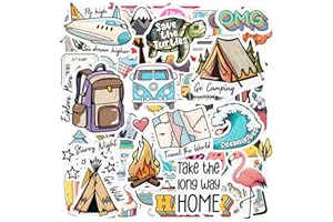 FEBIO 250 Stickers Scrapbooking Voyage/autocollant kawaii, carnet de voyage à remplir, stickers bullet journal, kit scrapbooking adulte, sticker bullet journal, papeterie kawaii, autocollant aesthetic