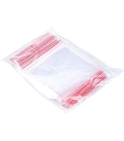U-M Lot De 100 Sachets En Plastique Transparent Refermables