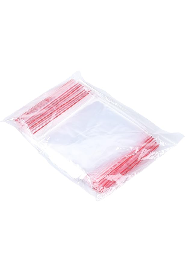 LACHT - Lot De 18 Mini Sachets Plastique Transparents Avec Fermeture Zip - 7 X 7,6 Cm - Parfaits Pour Voyage, Rangement, Bonbons, Pilules
