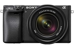 Sony Alpha 6400 APS-C Mirrorless Camera with 18-135mm Lens (24.2MP, Real-Time Eye Autofocus, 4K Video, 0.02s Fast AF, Tiltable Screen, Ideal for Vlogging, Travel and Content Creation)