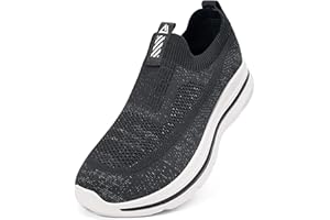 ODCKOI Mens Slip On Trainers Lightweight Casual Mesh Walking Running Shoes Breathable Comfort Fashion Jogging Sneakers for Gym Fitness