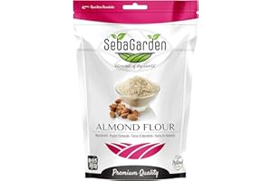 Seba Garden Extra Fine Almond Flour Blanched 1Kg Ziplock packing Resealable Ground almond from California Keto Friendly