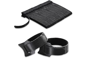 CRESZZLE Zestaw 150 czarnych regulowanych pasków kablowych wielokrotnego użytku – bezproblemowe rozwiązanie do uporządkowania kabli i zarządzania