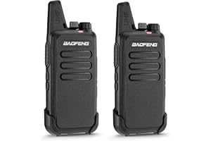 BAOFENG T22 Walkie Talkies PMR446 Radio för företag, 16 kanalers tvåvägsradio med 1500 mAh batteri, bärbar uppladdningsbar walkie-talkie för hotell, restaurang (6 pack & sexvägsladdare)