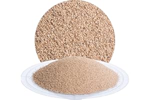 Schicker Mineral Nussschalengranulat Strahlmittel 450-1000 µm 25 kg, organisches Mehrwegstrahlmittel, chemisch neutrale Oberflächenbehandlung ohne Eisenanteil, ideal für Aluminium, Edelstahl