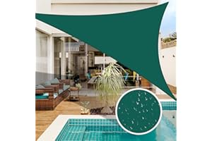 NAKIHOUSE 2x2x2m Wasserdichter Sonnenschutz Dreieck Sonnenschirm Außenüberdachung Garten Patio Pool Shades Segel Markise Camping Schatten (Grün)