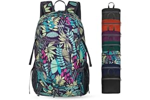 BECOJADDE Wanderrucksack Herren Damen 40L Ultraleichter Faltbarer Rucksack Wasserdichter Reiserucksack Trekkingrucksack mit Nassfach für Wandern, Reisen, Radfahren und Klettern