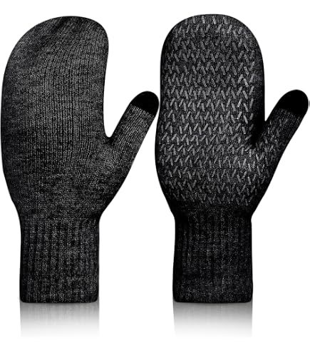 VAUDE Handschuh Himalaya Mitten, sehr warm aus gewalkter Wolle, Grey, 7 Fashion