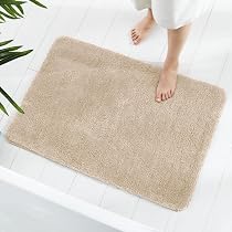 Tappeto Da Bagno Antiscivolo In Microfibra - Morbido Peluche, Forma Irregolare, Lavabile In Lavatrice