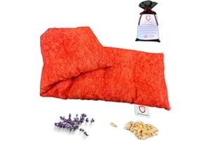 GZCOMMODITIES Saco Semillas Microondas Cervical Térmico de Trigo y Lavanda - 47x15cm - 100% algodón – Bolsa Cojín con Aroma Calor y Frío Multiusos Saquito Pies Calienta Camas y Lumbar – Saco Térmico Semillas