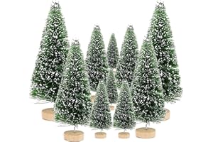 SUNSHINE SMILE Weihnachtsbaum, 10Stück Mini Weihnachts Baum,Christmasbaum Mini Grün,Weihnachtsbaum Miniatur,Mini Künstlicher Weihnachtsbaum,Weihnachts Baum Klein,Künstlich Klein Weihnachtsdeko,Bäumchen Weihnachten