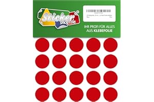 WP KLEBEPUNKTE 30 MM 120 Klebepunkte, 30 mm, rot, aus PVC Folie, wetterfest, Markierungspunkte Kreise Punkte Aufkleber