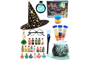 Potion Making Kit Children, itsfairypro 50+ Magic Mix Potion Bottles Hat Glasses & Invisible Pen, Mystery Box Fairy Potions Gifts Craft Kit for Kids Girls Boy Toy Gifts Age 6+
