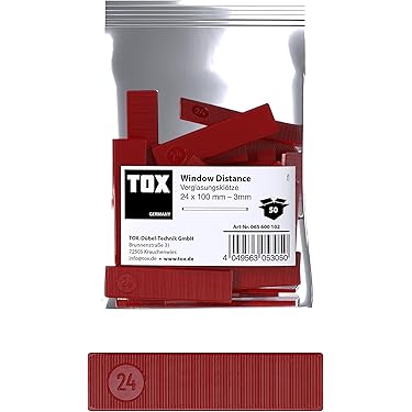 Transparant glasblokje 3x6x50mm p/100st - Beglazingsblokjes: Transparante glasblokjes