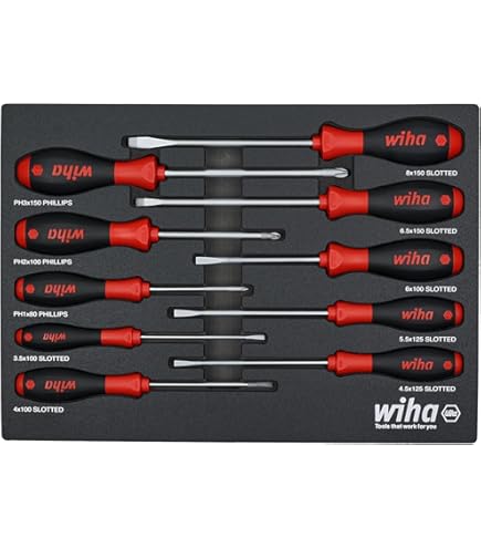 Wiha 32088 Insulated PicoFinish Slot/Ph 8 Pc. Set Made In Germany