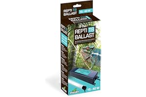 Reptiles Planet - Repti Ballast pour Tube Fluorescent T8 de 15 à 40 W, Noir