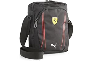 PUMA Ferrari Sptwr Race Portable, Sac à bandoulière unisexe pour adulte, noir et noir, taille unique, Noir (Puma Black), Taille unique