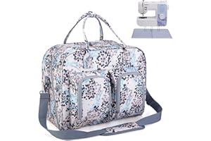 Teamoy Tragetasche für Nähmaschine, Nähmaschinentasche für Unterwegs, Aufbewahrungstasche Kompatibel mit Singer- und Brother Nähmaschine und Nähzubehör