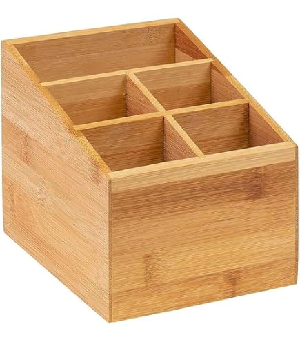 WUSHIZHUHUN Organiseur de tiroir pour couverts – 7 emplacements en bambou – Plateau à couverts multifonction pour argenterie, ustensiles, couverts, couverts, couteaux – 33 x 43 cm (jaune WUSHIZHUHUN Organiseur de tiroir pour couverts – 7 emplacements en bambou – Plateau à couverts multifonction pour argenterie, ustensiles, couverts, couverts, couteaux – 33 x 43 cm (jaune