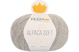 Schachenmayr Regia Premium Alpaca Soft, 100G hellgrau Handstrickgarne