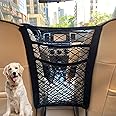 3-Layer Car Mesh Organizer, Seat Back Net Bag, Barrier of Backseat Pet Kids, Cargo Tissue Purse Hold