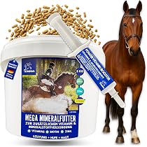 EMMA Mega Mineral Complete – Mineralfutter Für Pferde Mit Biotin, Zink, Selen & Vitamin B-Komplex, 5 Kg + 30 Ml Vitaminpaste