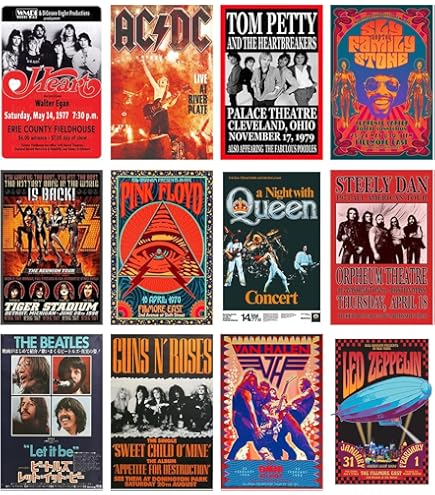 GHPOSTER Paper AC/DC Rock Band - Classic Rock Music Vintage