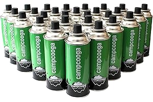 campcooga 227 Gramm Gaskartuschen 4 bis 28 Stück Camping Butan EN417 MSF1a für Gaskocher Bunsenbrenner
