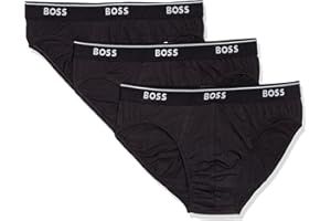 Hugo Boss Męskie majtki 3p Us Co 01brief 01breve 10145963 01, Czarny, L