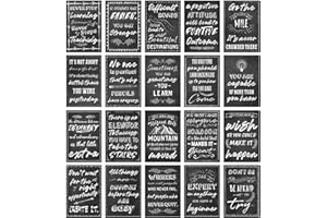 Wukesify Motivation en Classe, Chalkboard Design Inspirational Quotes Posters, Arts muraux Salle Classe imperméables pour Les décorations Salle Classe d'enseignants