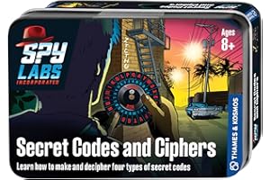 Thames & Kosmos Spy Labs Secret Codes and Ciphers, Detective Toy Kit for Exchanging Confidential Coded Messages, Toys to Develop Problem-Solving Skills, Age 8+