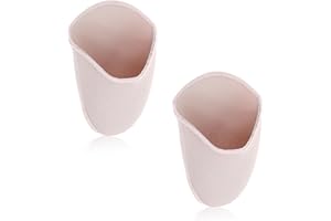 JOSOJOOU 1 Paar Ballettschuh Zehenpolster Schoner Zehenkappen Für Spitzenschuhe Ballett Zehenschutz Weiche Zehenschützer Für Damen Mädchen Spitzentanz Zum Schutz Von Zehen Und Füßen- Hautfarbe(Lang)