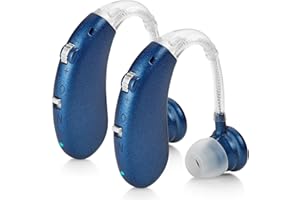 MEDCA por Digital: Dispositivo de Asistencia Personal BTE Recargable con 2 Modos, Control de Volumen y cancelación de Ruido, detrás de la Oreja para Adultos y Personas Mayores