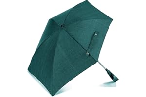 AISEEOK Universal Sonnenschirm Kinderwagen, UV Schutz 50+ für Kinderwagen & Buggy, 78cm Durchmesser, Universalhalterung für Rund- und Ovalrohre, mit Gerader Schirmgriff, Biegsam Einstellbar, Schwarz