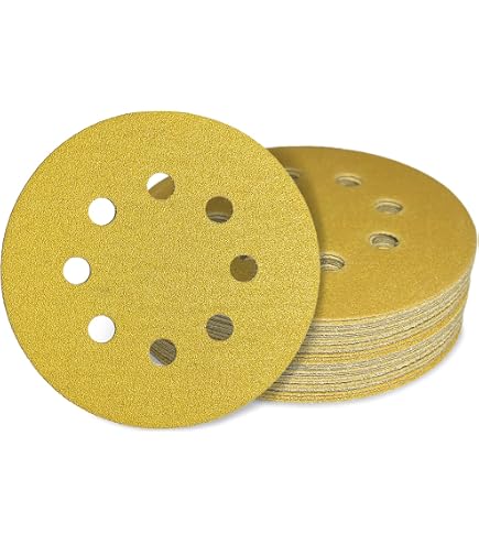 125 Mm Exzenter Schleif Papier Sandpapier 8 Loch 60-2000 Körnung Haft Klett Grün