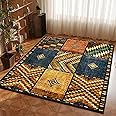 Square Rug 120 x 120cm Moroccan Geometric Area Rugs Short-Pile Living ...