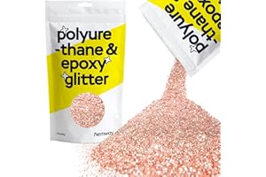 HEMWAY Purpurina para resina cristales metálicos de oro rosa para manualidades con epoxi copos gruesos vasos cera derretida 100 g/3,5 oz