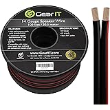 14AWG Speaker Wire, GearIT Pro Series 14 AWG Gauge Speaker Wire Cable (100 Feet / 30.48 Meters) Great Use for Home Theater Sp