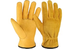 OZERO Bezpieczne rękawice robocze, zapewniające dodatkową przyczepność i ochronę dłoni w budownictwie, podczas jazdy, noszenia, ogrodnictwa (1 para)