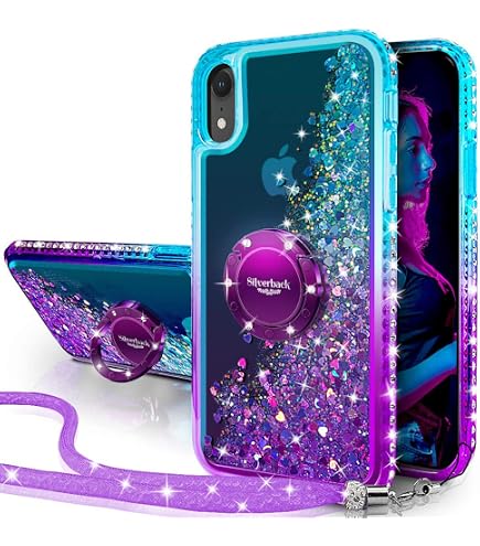 DasKAn Luminosa Custodia per iPhone XR,Fluorescente Colorato Arte Pittura Nottilucente Glow in Dark Cover Antiurto Flessibile TPU Silicone Custodia Protettiva per iPhone XR,Graffiti