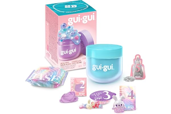 Gui Gui Beurre Slime, Les Plus Beaux slimes créés par tes Soins, suis 5 étapes pour embellir Ton Slime, 13 slimes Gui Gui parfumés et 4 Fabuleuses Textures à créer