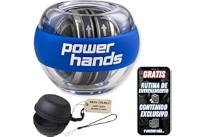 Power Hands Gyro Ball – Giroscopio de Mano para Recuperación, Fortalecimiento y Ejercicios de Muñeca y Antebrazo – Pelota de Rehabilitación y Entrenamiento Deportivo - Hand Grip