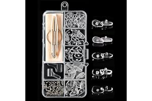 IRYNA 30 Pairs Eyeglass Repair Kit,Soft Silicone Glasses Nose Pads Screw-in Glasses Nose Pads with Screws Screwdriver Tweezers Cleaning Cloth