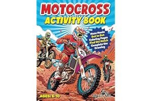 Motocross Activity Book for Kids. Dirt Bike Activity Book for Kids Ages 6-10. Motorcycle Activity Book by Moto Mo - Braap!: Includes Motocross ... Motocross Connect the Dots and Much More!