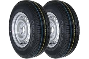 ‎THE DRIVE The Drive 2 Kompletträder für Anhänger 185R14 C 104/102N M+S auf 5,5Jx14H2 Felge 5x112 ET30 | Reifen | Rad | Wohnwagen | Reifen mit Felge