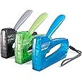 Rapesco 0953 T8-Mini Set, Pack of 3 Tackers with 1,800 13/6 mm Staples, Blue, Green and Black