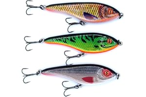 trifyd ® Fishing – Jerkbait broca y carnero de 9 cm – 21 g – Kit de 3 cebos de peche.